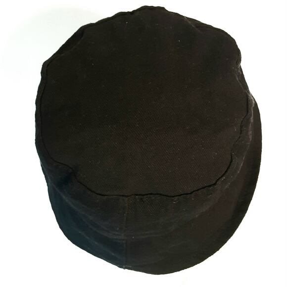 Reversible Bucket Hat One Size Black Flip Side Beige Black Abstract Print - Picture 6 of 11